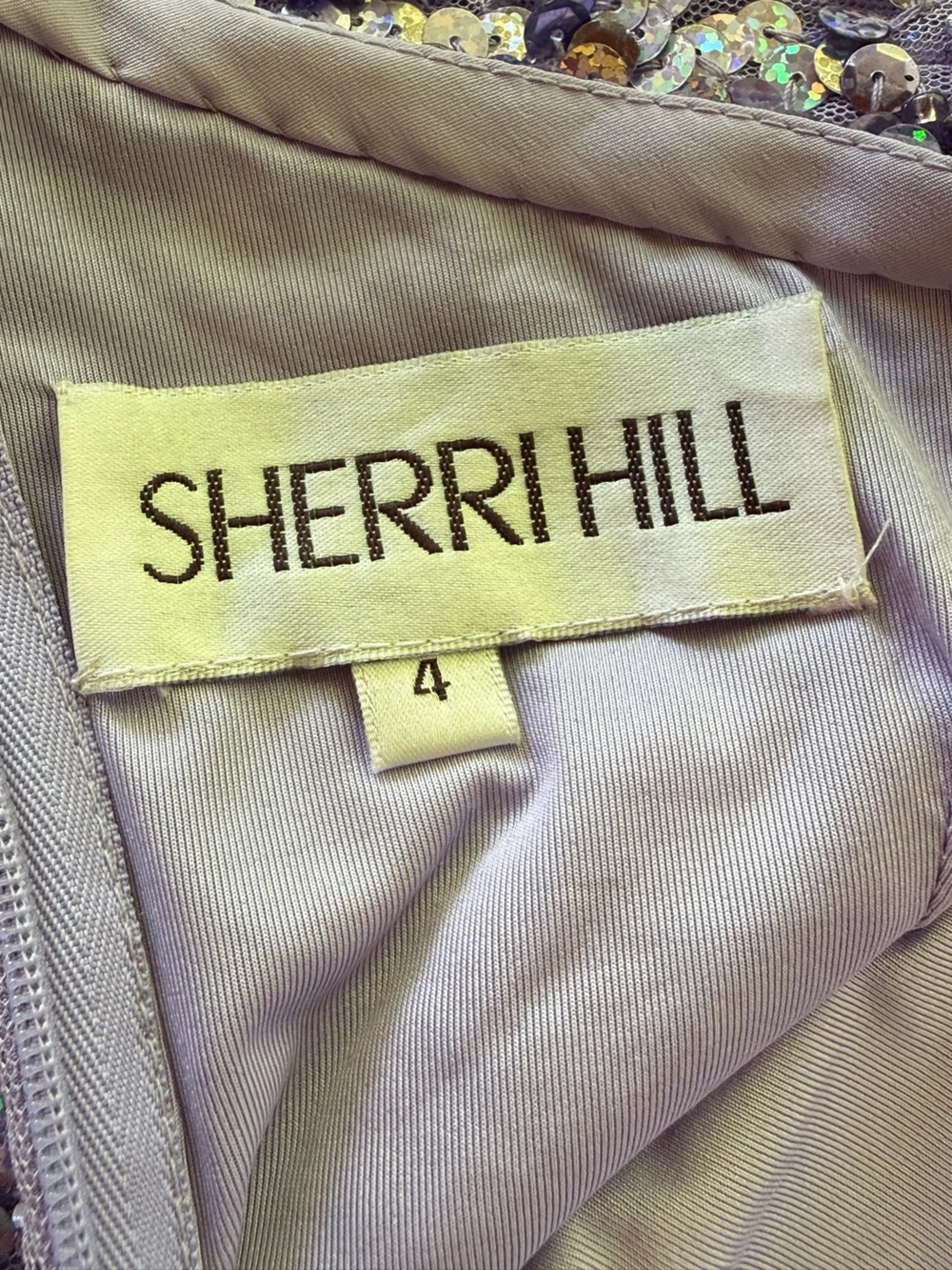 Sherri Hill 54469 Lilac One Shoulder Sequin Cocktail Dress Homecoming Prom - 4 - Picture 10 of 10